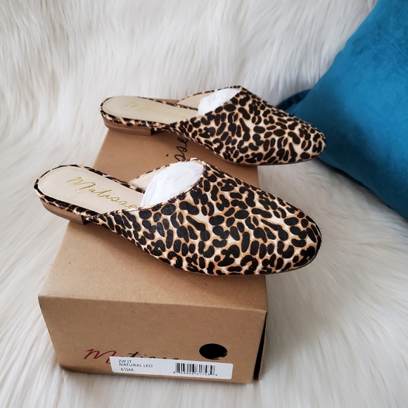 NEW Matisse Zip-It Brown Leopard Print Mules - Picture 4 of 9